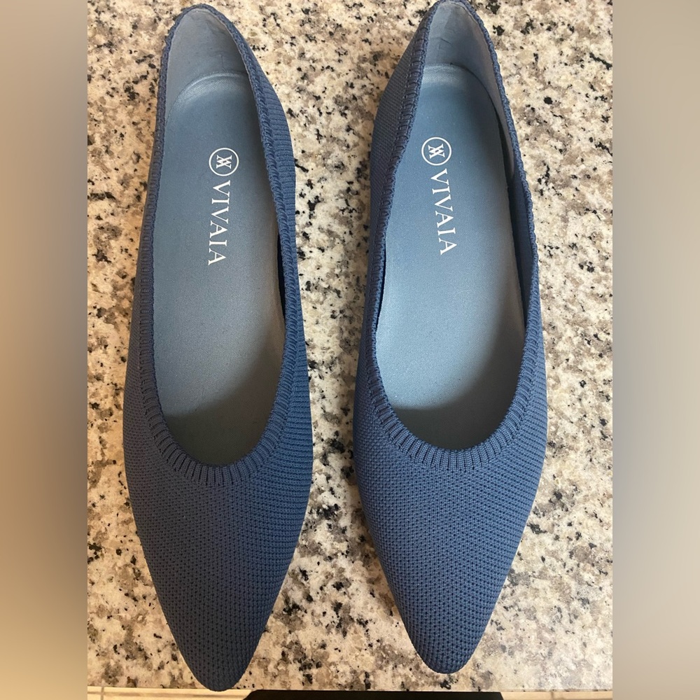 VIVAIA Denim Blue Flats New Without Tags